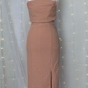 Hello Molly Strapless Pink Dress